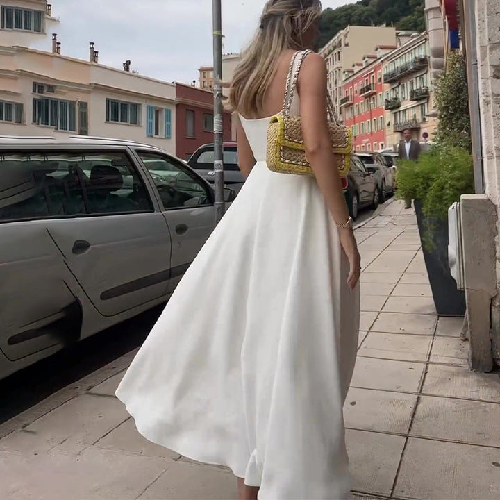 Drune | Trägerkleid Mit Eckigem Ausschnitt