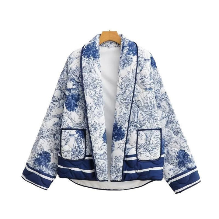 Drune | Steppjacke - Künstlerisches Druckdesign - Leicht & Stilvoll - Lässige Schicht