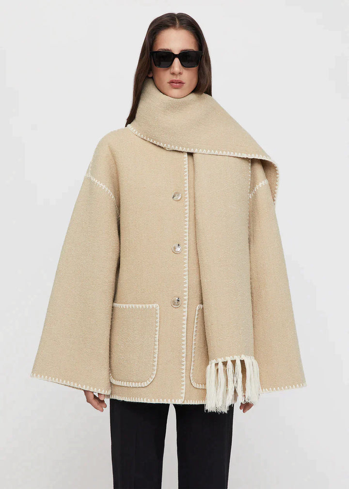 Drune | Luxusjacke mit Schal