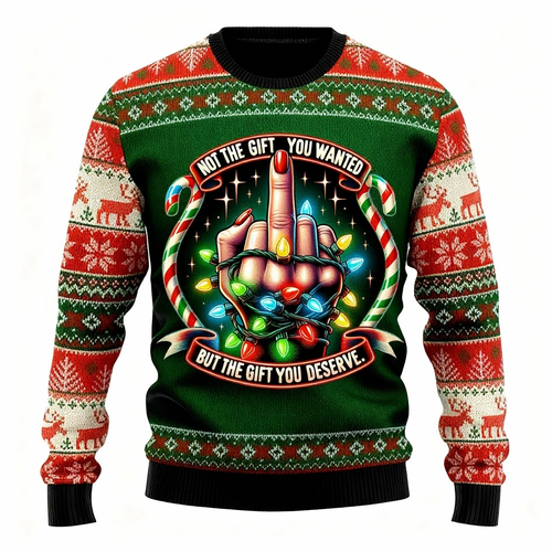Drune | Lustiges Mustermotiv - Festival der Feiertagsdrucke Hässlicher Pullover