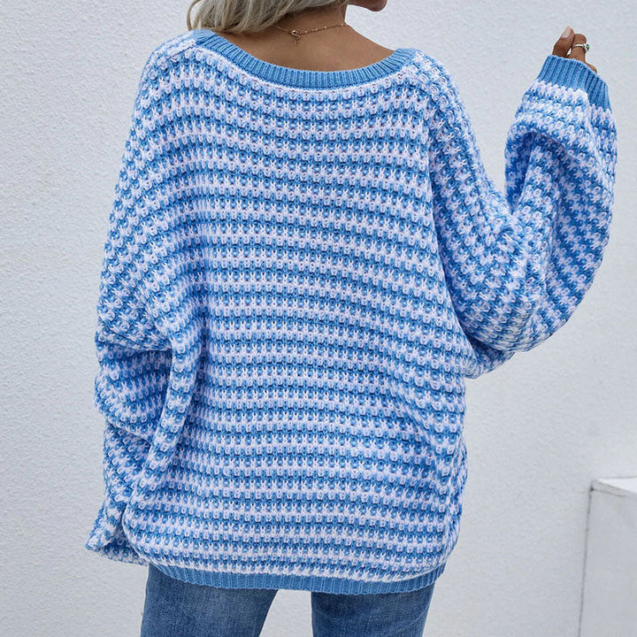 Drune | Gestreifter Strickpullover Für Modische Looks