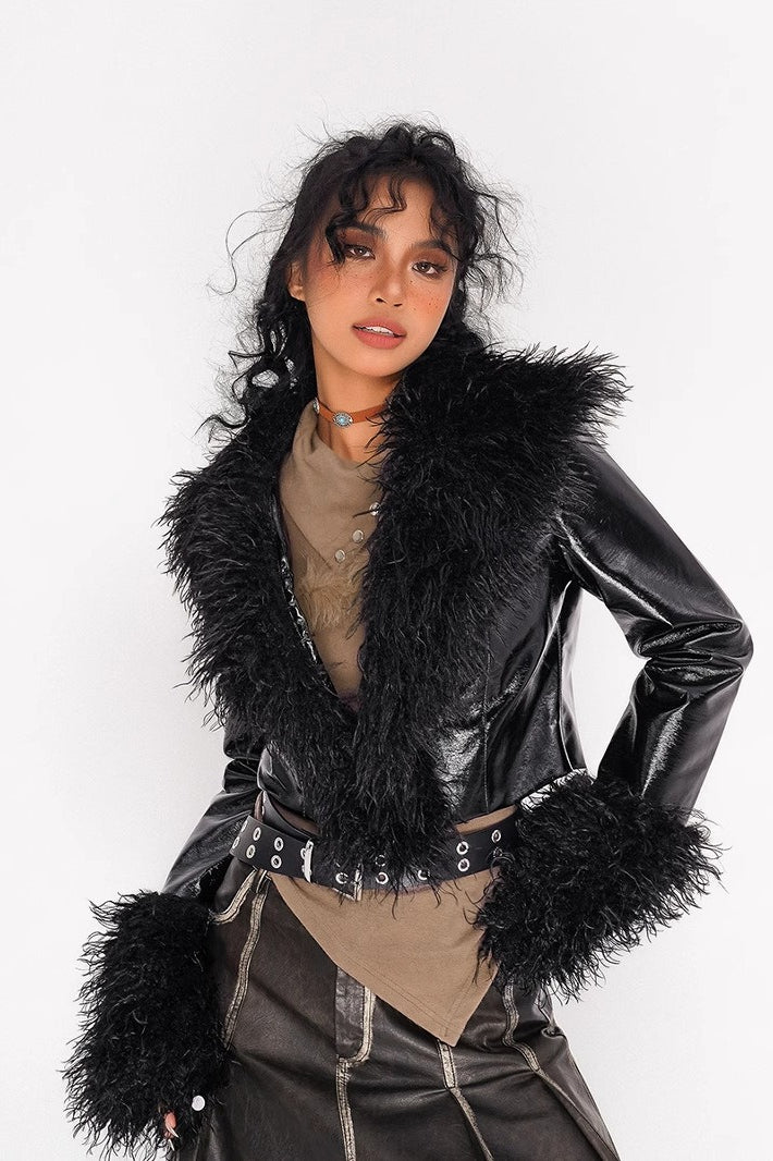 Drune | Stil Glänzende Jacke Mantel