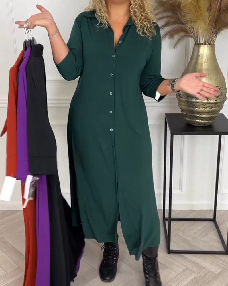 Drune | Hemdkleid mit Knöpfen