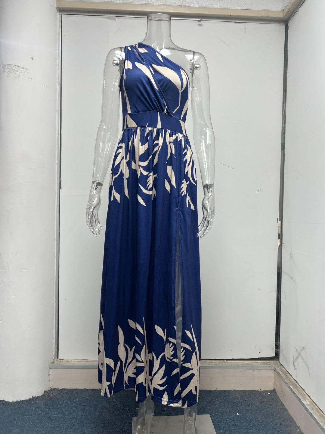 Drune | Ärmelloses Kleid mit hoher Taille und Öffnung