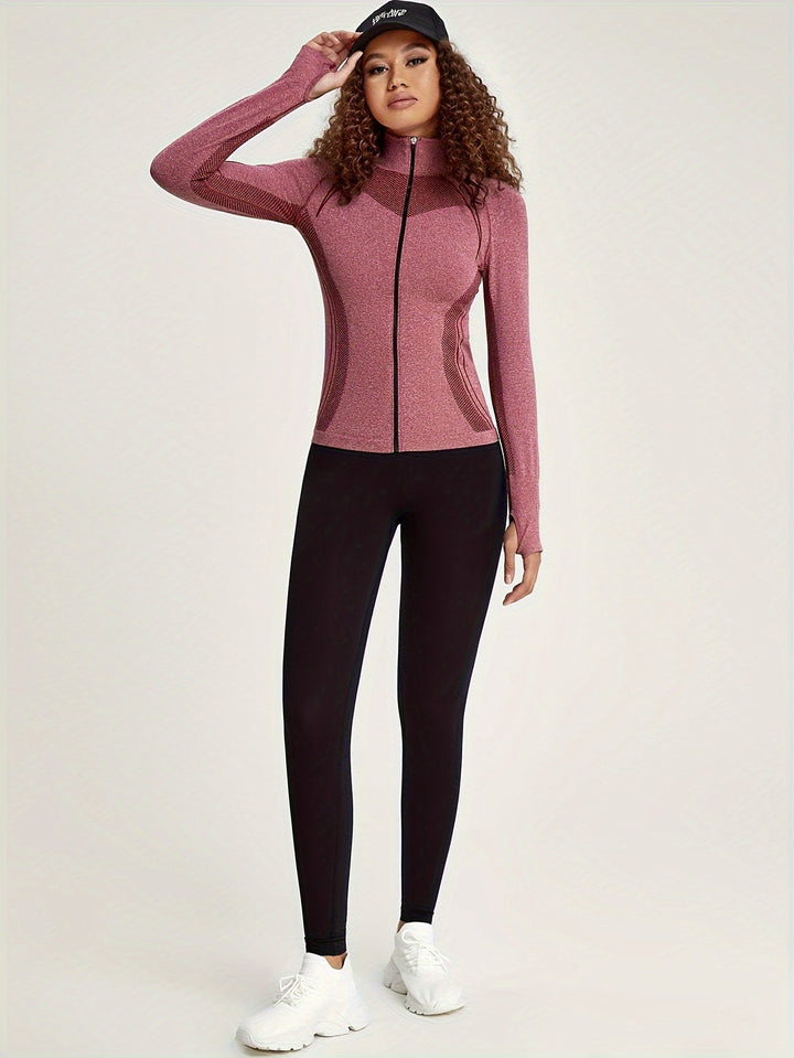 Drune | Sportliche Damenjacke Mit Streifendetail Und Langen Ärmeln