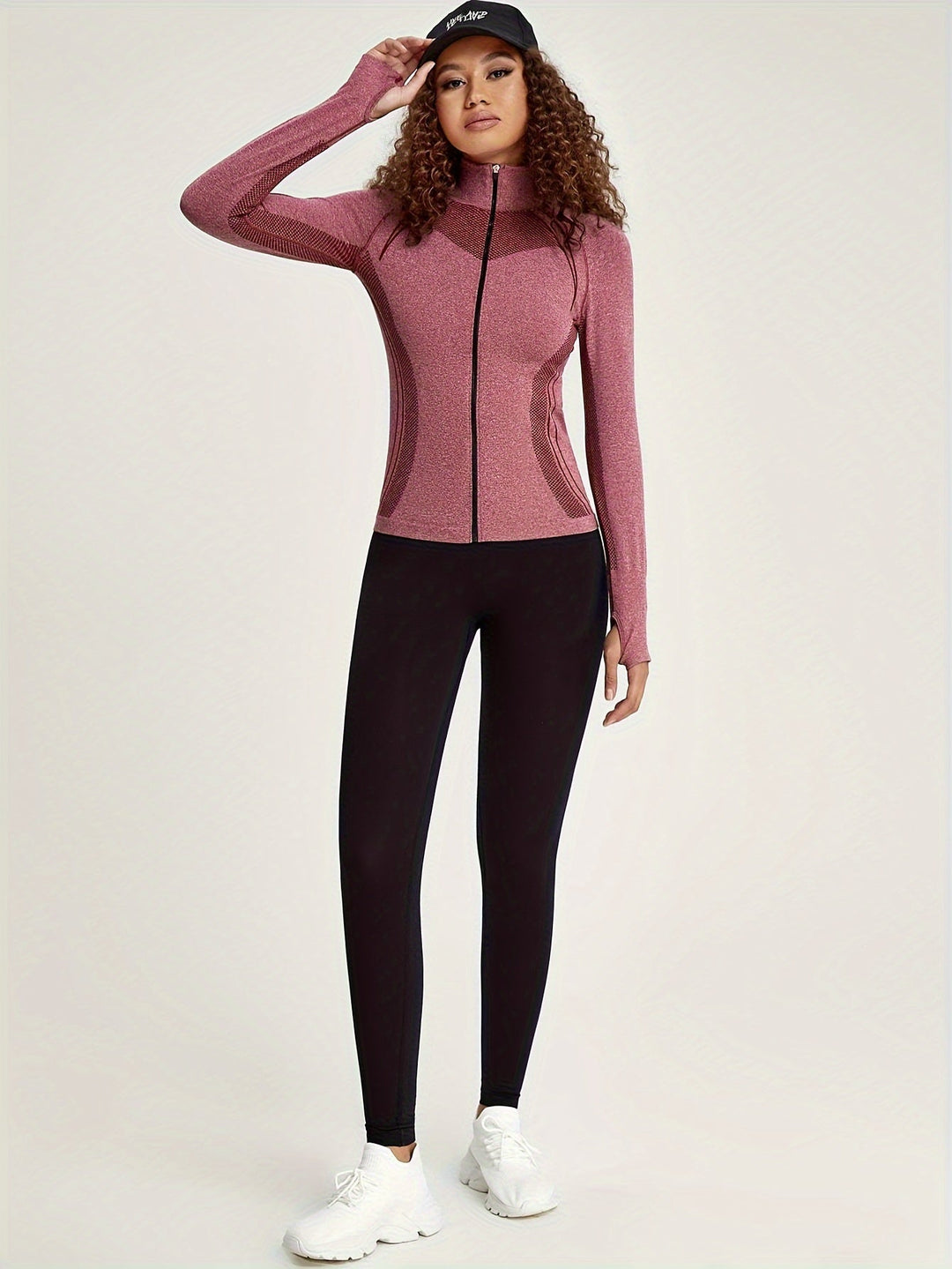 Drune | Sportliche Damen Sweatjacke mit Langen Ärmeln und Streifendekoration