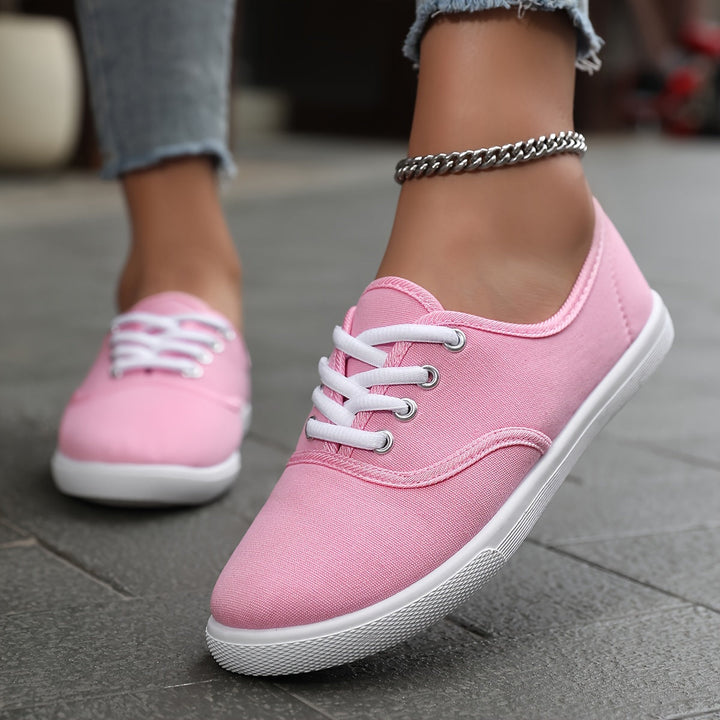 Drune | Bequeme Niedrige Canvas Sneakers in Weiß