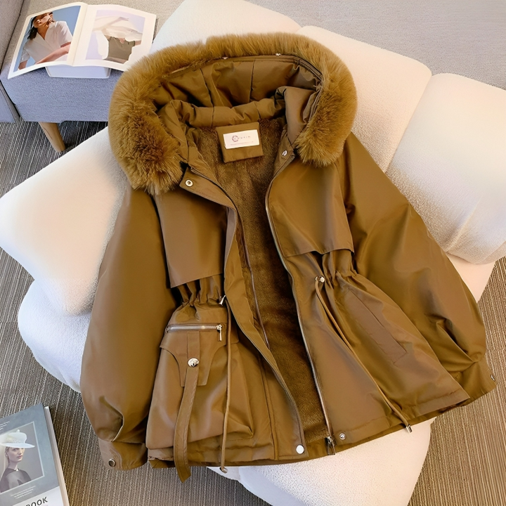 Drune | Warme Winter-Parka mit veganem Pelz für Frauen Ideal für den Winter