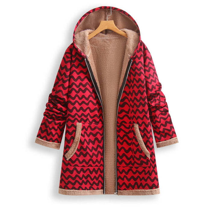 Drune | Gefütterter Oversize-Mantel mit Kapuze aus Fleece