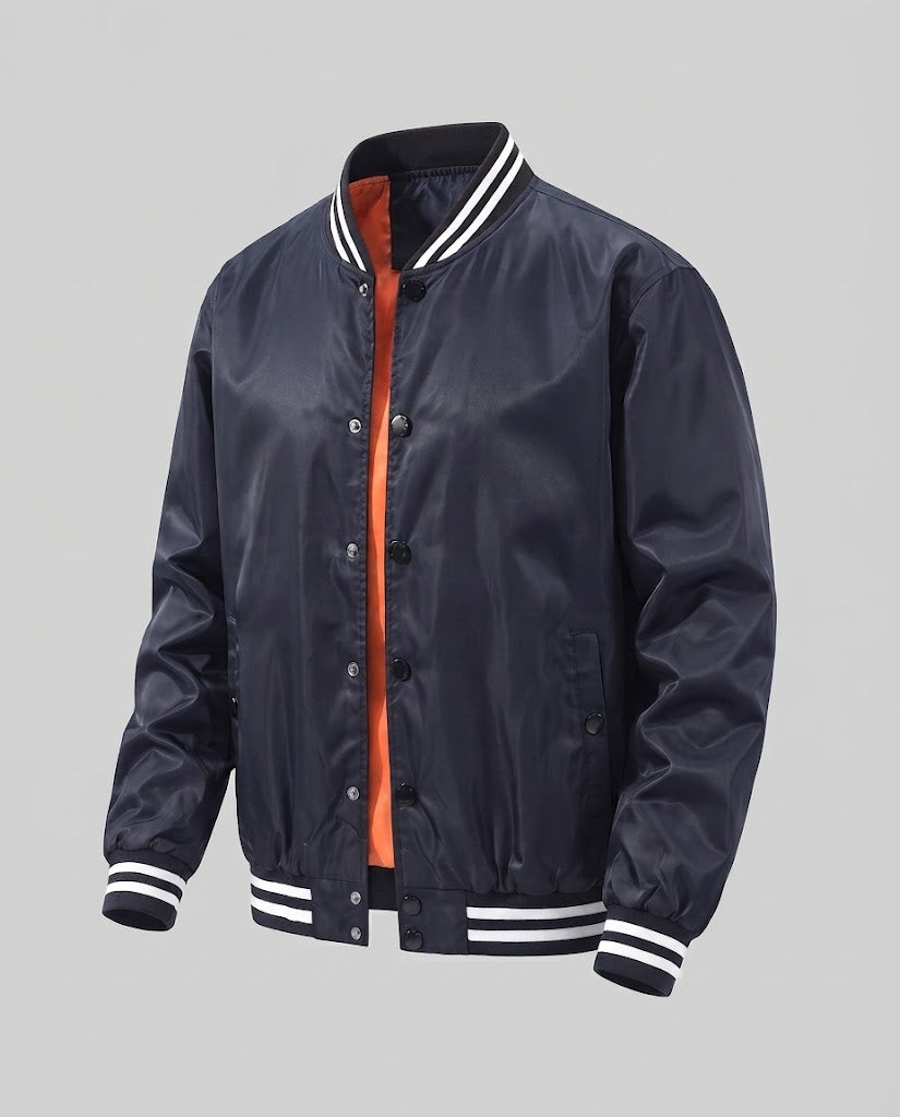 Herren College-Blouson mit gestepptem Thermofutter und kontrastierendem Rippkragen Drune