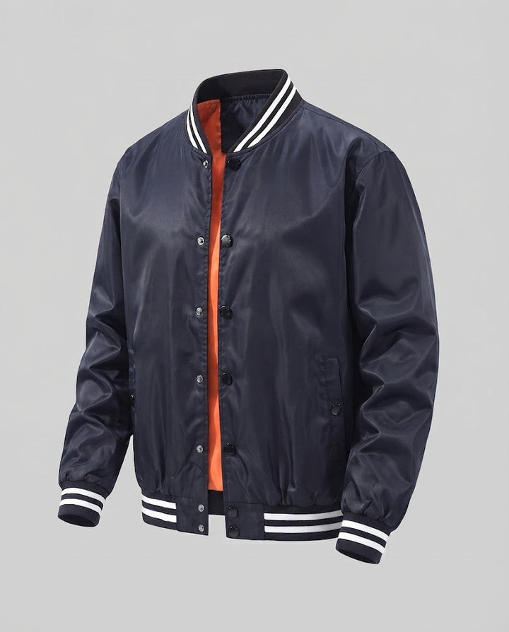 Herren College-Blouson mit gestepptem Thermofutter und kontrastierendem Rippkragen Drune