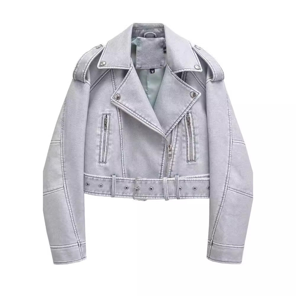 Drune | Waschbare, Farbverlaufende Lederjacke Für Damen*