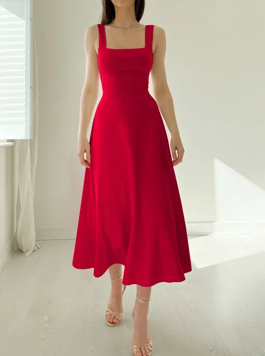 Drune | Elegante Rückenfreie Maxi Kleid