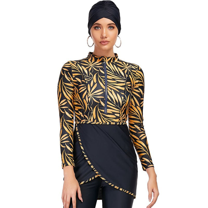 Drune | 3 Teile Set Halal Bademode Badeanzug Burkini Badeoutfit