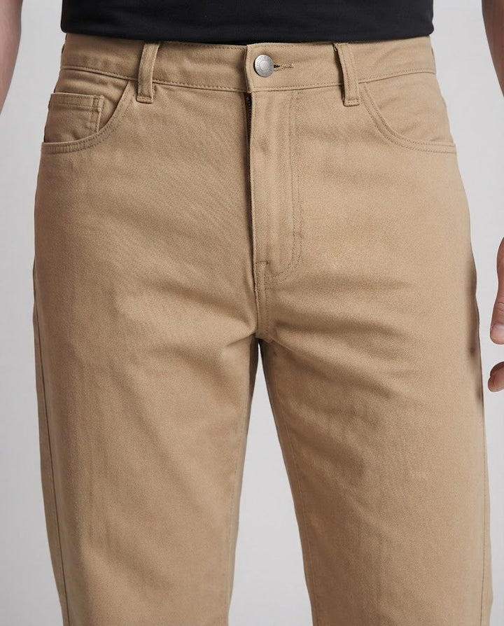 Herren hochtaillierte weite Jeanshose aus Baumwolle Drune