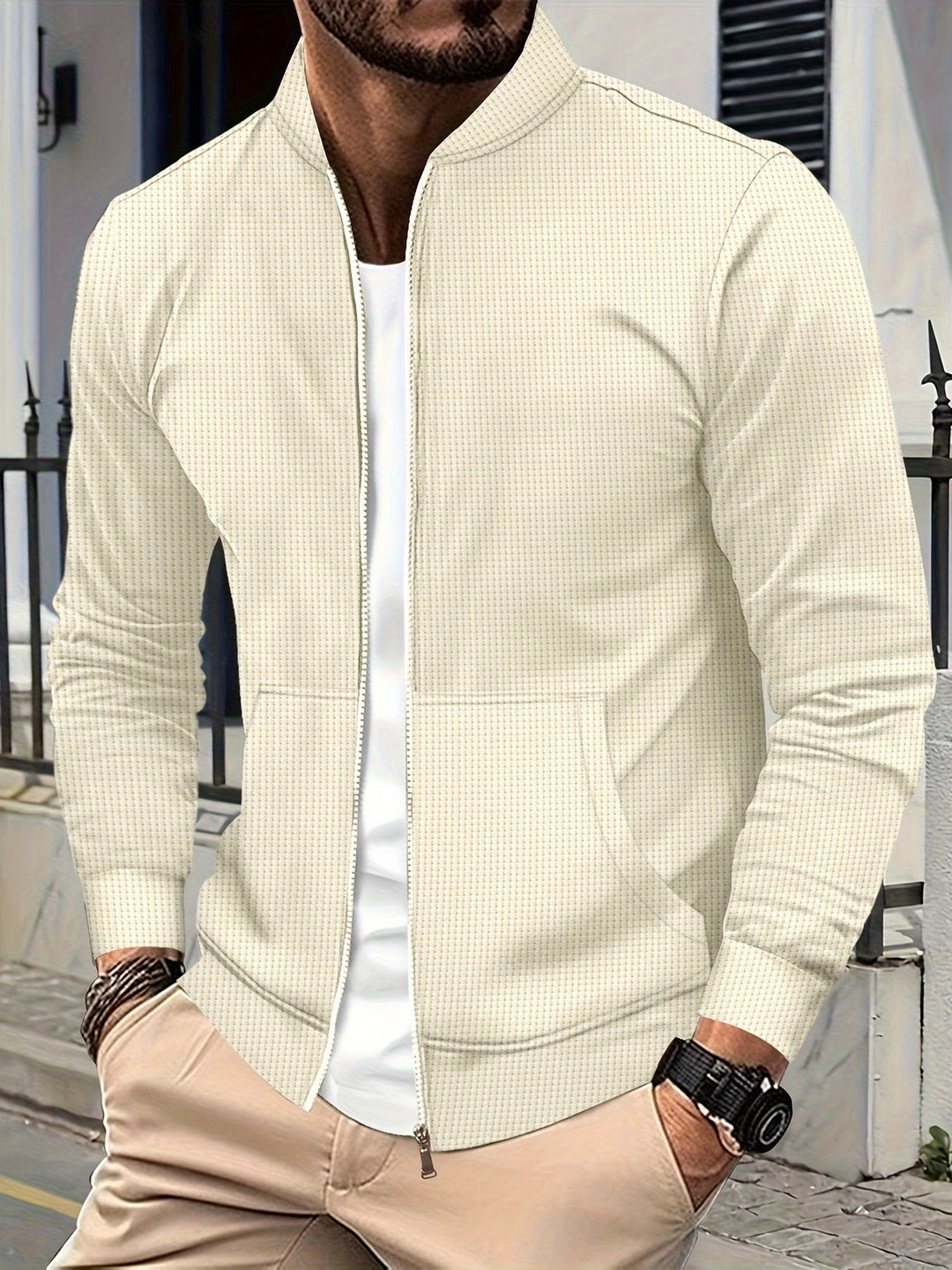 Drune | Elegante Jacke mit Reißverschluss Baumwollmischung Stilvoll und Bequem