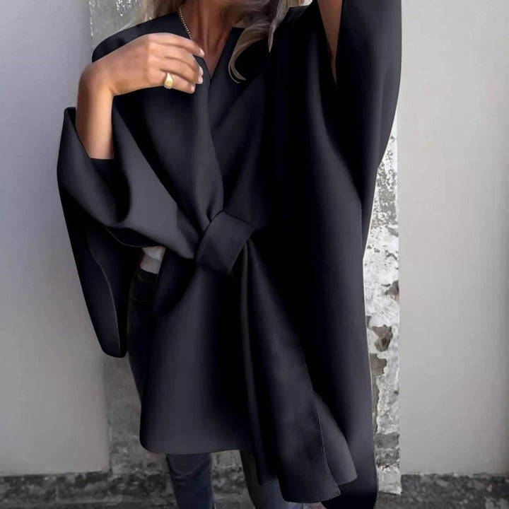 Drune | Cozy knitted long cardigan with batwing sleeves