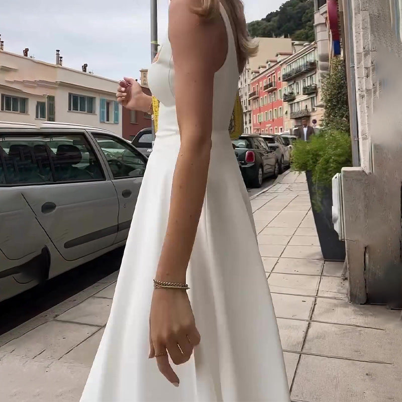 Drune | Trägerkleid Mit Eckigem Ausschnitt