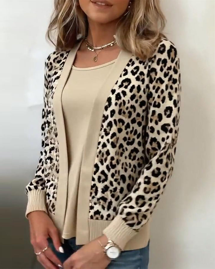 Drune | Fake Zweiteiler Optik und Leopardenprint