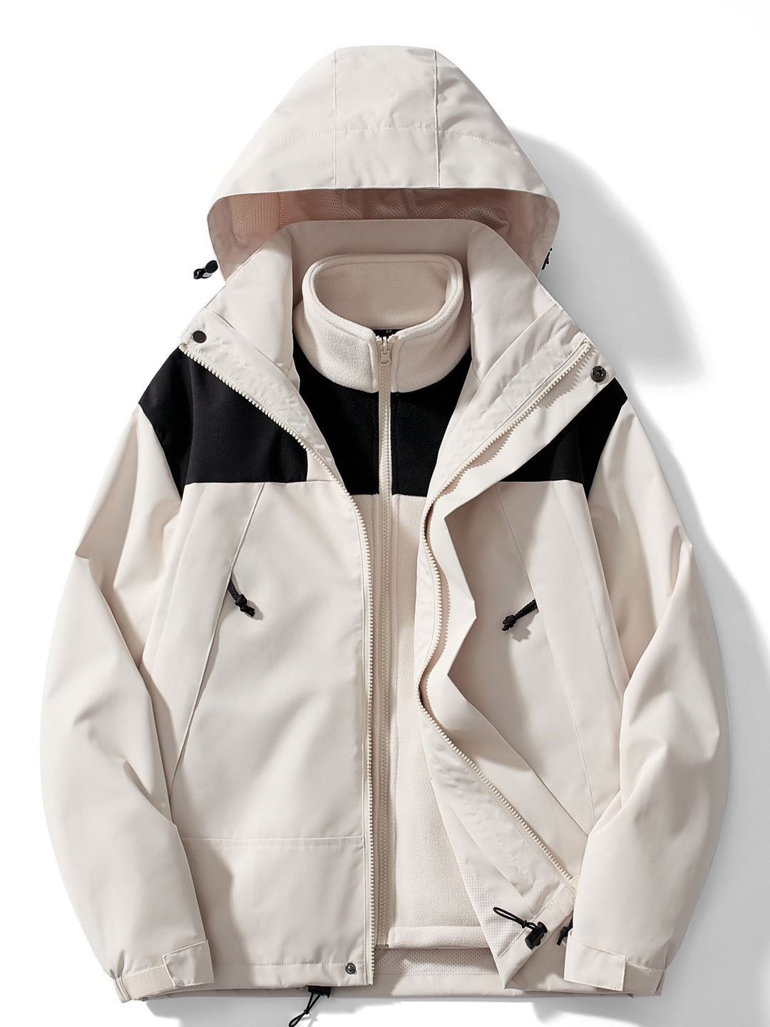 Drune | Winterjacke mit Kapuze 3 in 1 für Frauen, perfekt für Outdoor-Aktivitäten