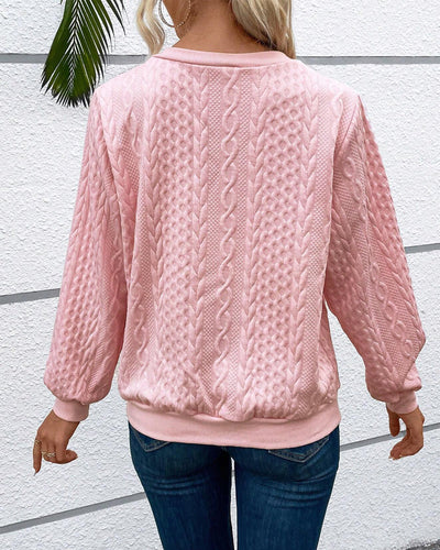 Drune | Lässiges Einfarbiges Sweatshirt mit Langen Ärmeln und Reißverschluss