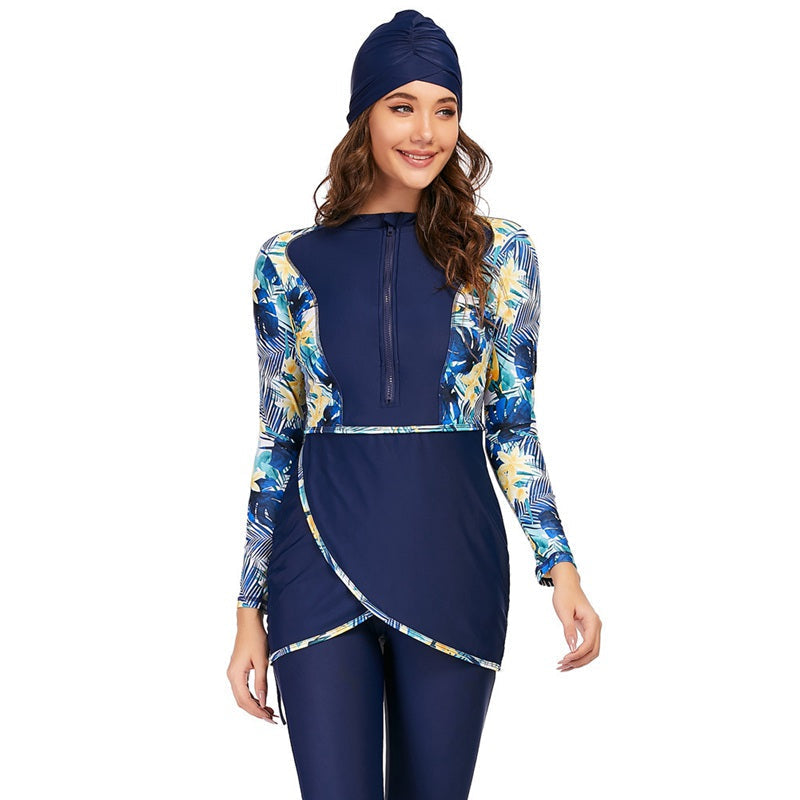 Drune | 3 Teile Set Halal Bademode Badeanzug Burkini Badeoutfit