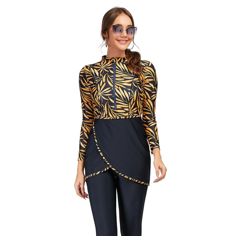 Drune | 3 Teile Set Halal Bademode Badeanzug Burkini Badeoutfit