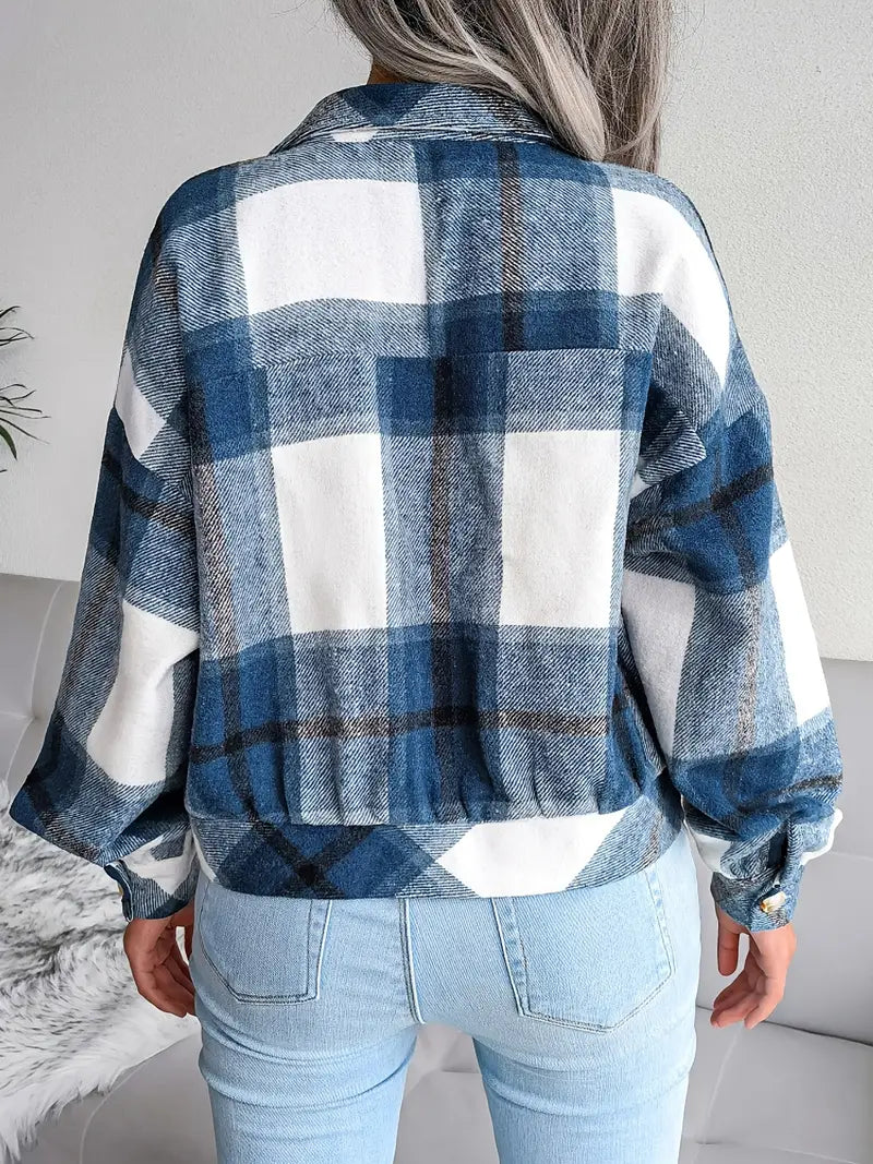 Drune | Karierte Flanelljacke - Kurzschnitt