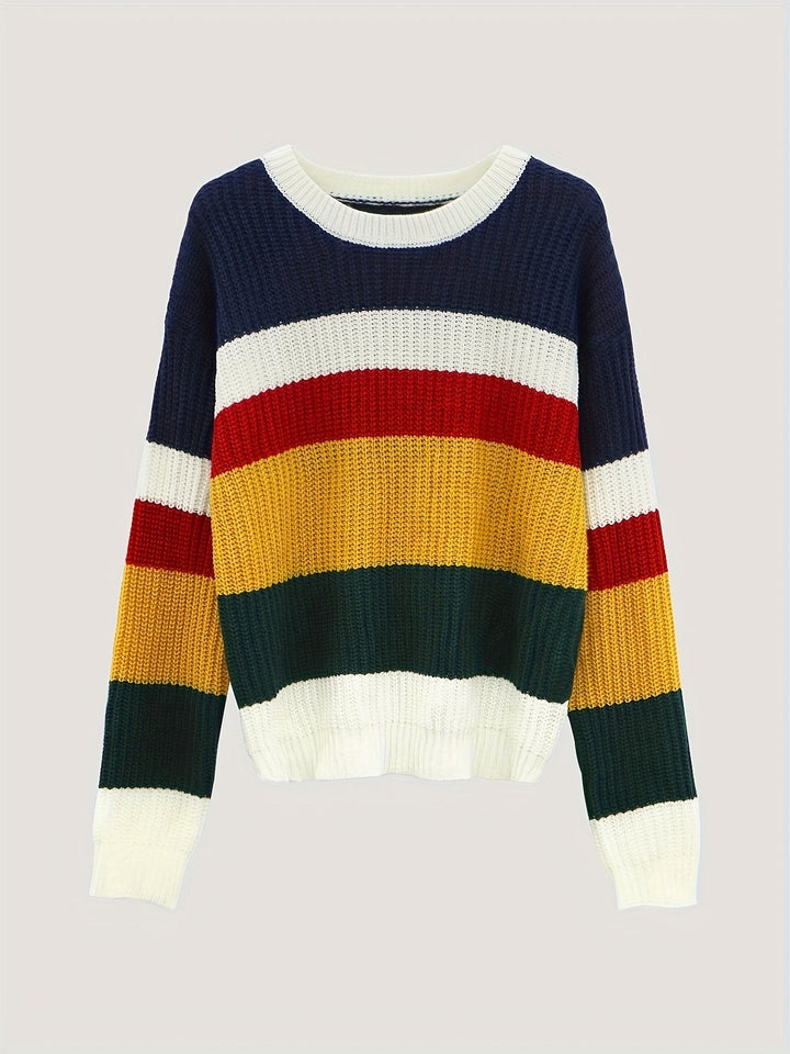 Drune | Gestrickter Pullover in Übergröße Damen