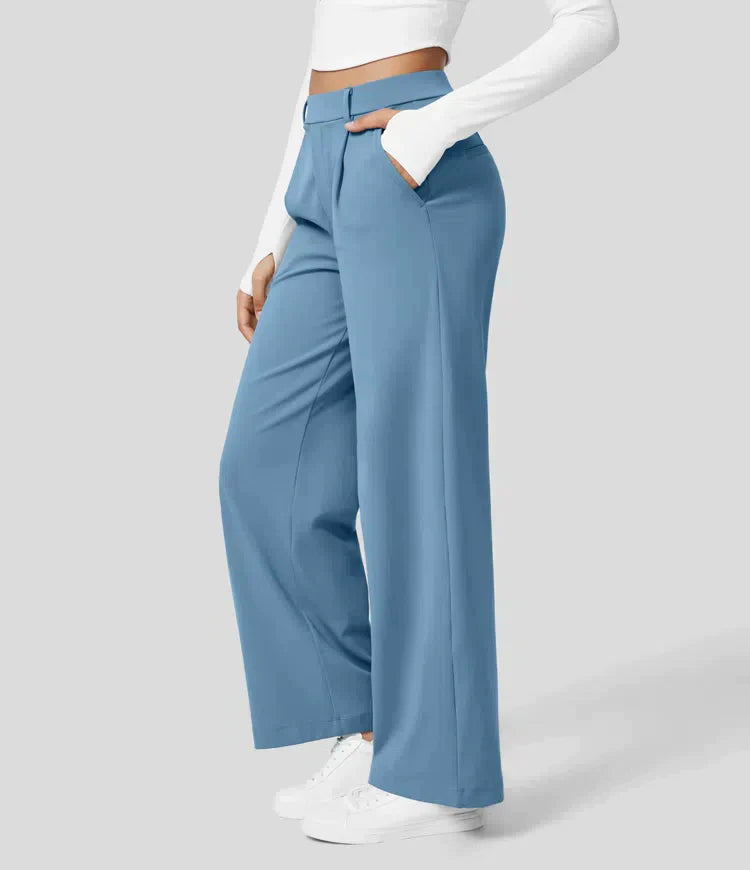 Drune | Damenhose mit weitem Bein - High Waist, Business & Casual geeignet