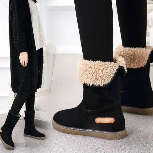 Eliza wasserdichte hohe Stiefel mit Pelzfutter Drune