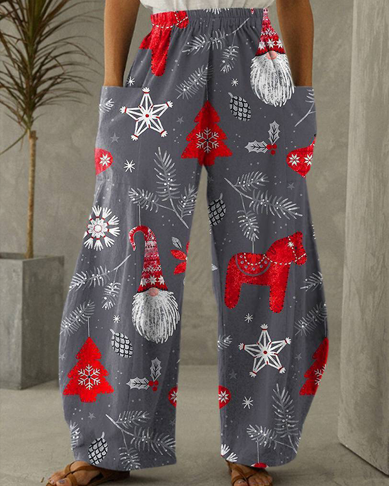 Drune | Weihnachtsdruck Freizeit Hose