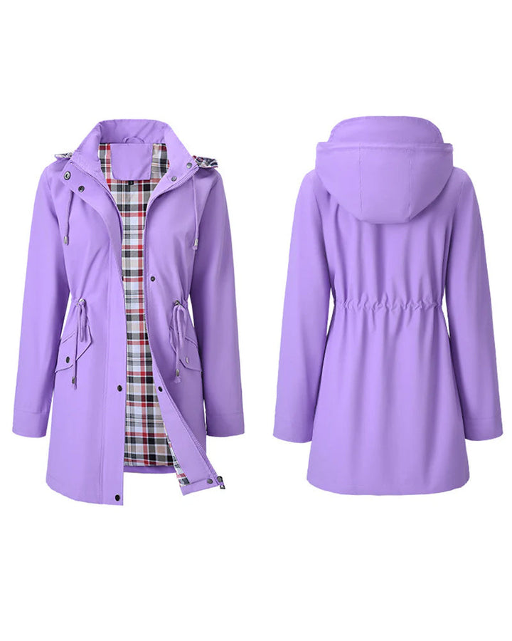 Drune | Langer Wasserdichter Trenchcoat mit Kapuze