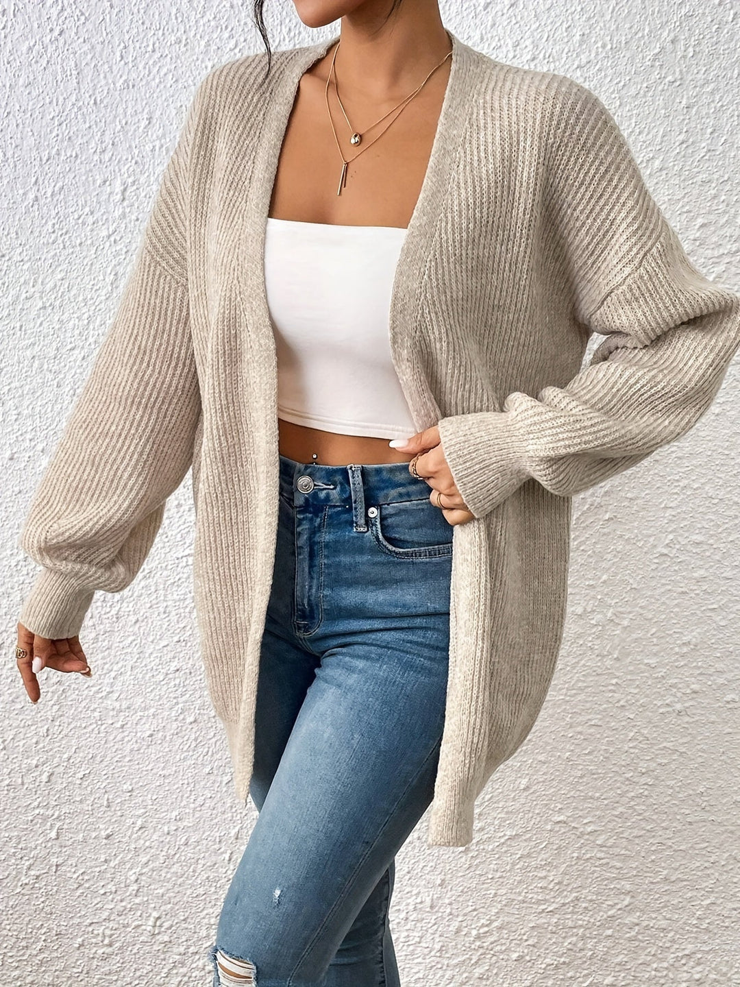 Drune | warmer Baumwollstrickwaren-Cardigan für Damen - Ideal für den Winter