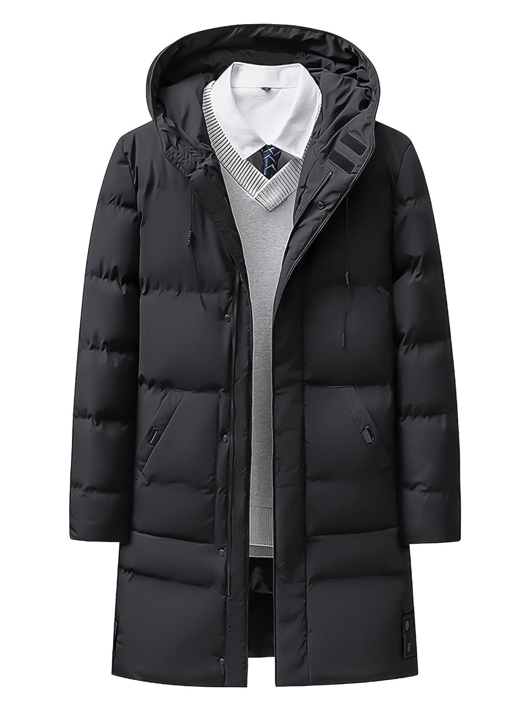 Drune | Herren Winterjacke mit Fleece-Futter und Frontreißverschluss - Perfekt für Outdoor-Aktivitäten