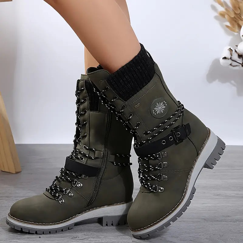 Drune | Trendige Winterstiefel Mit Mittlerer Länge