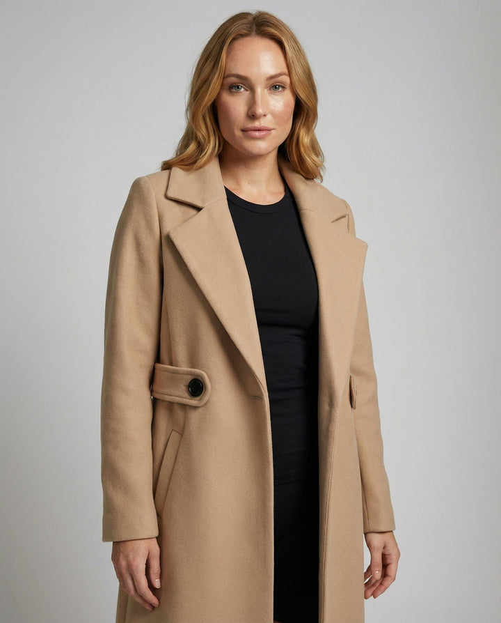 Slim Wollmantel Damen Winter | Drune
