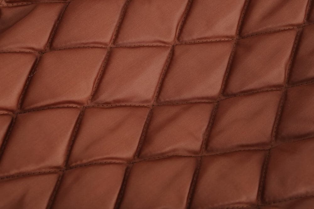Drune | Leder Look Jacke Kordelzug Kapuze Ge Quiltete Fütterung Reißverschlussverschluss Gerippter Saum
