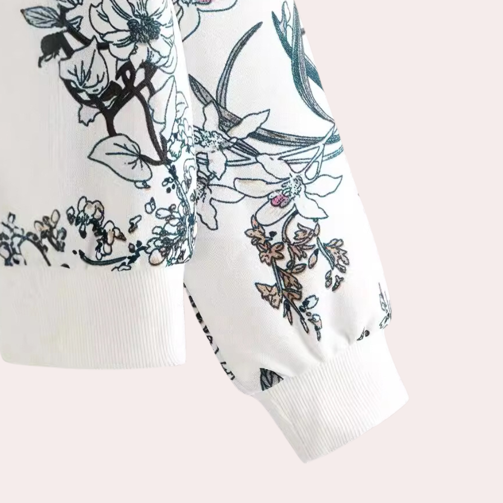 Drune | Modischer Pullover mit Blumenmuster für Frauen