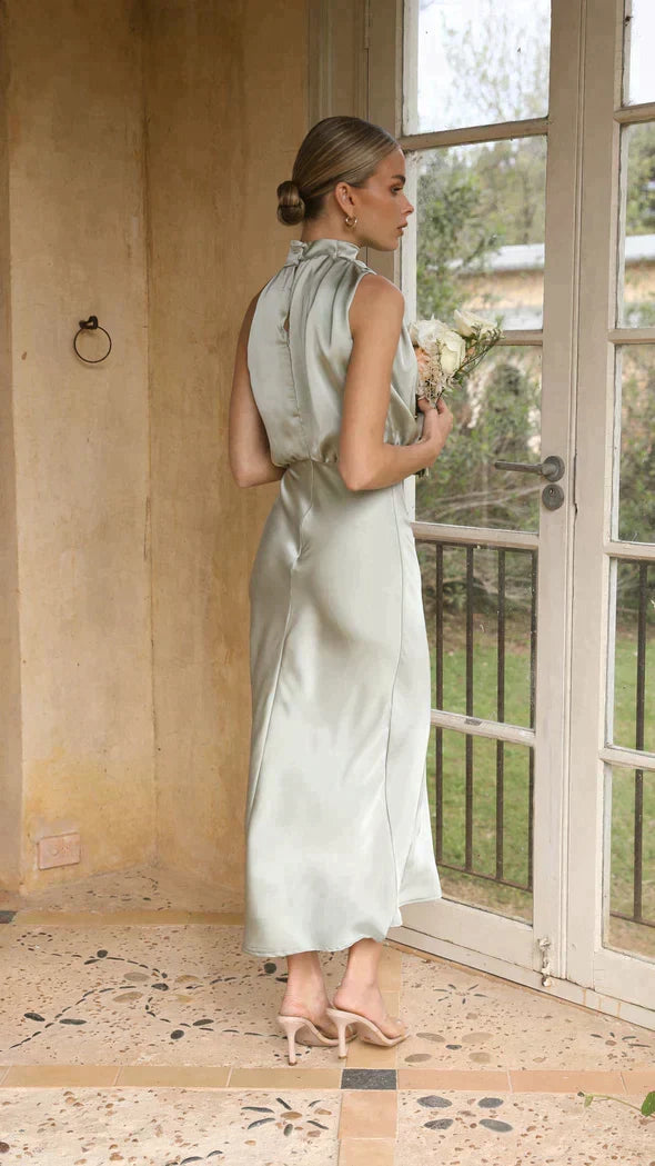 Drune - Glänzendes langes Kleid