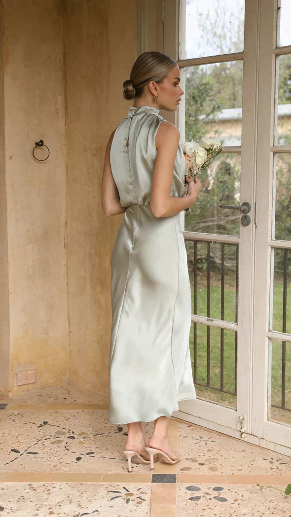 Drune | Glänzendes Maxikleid