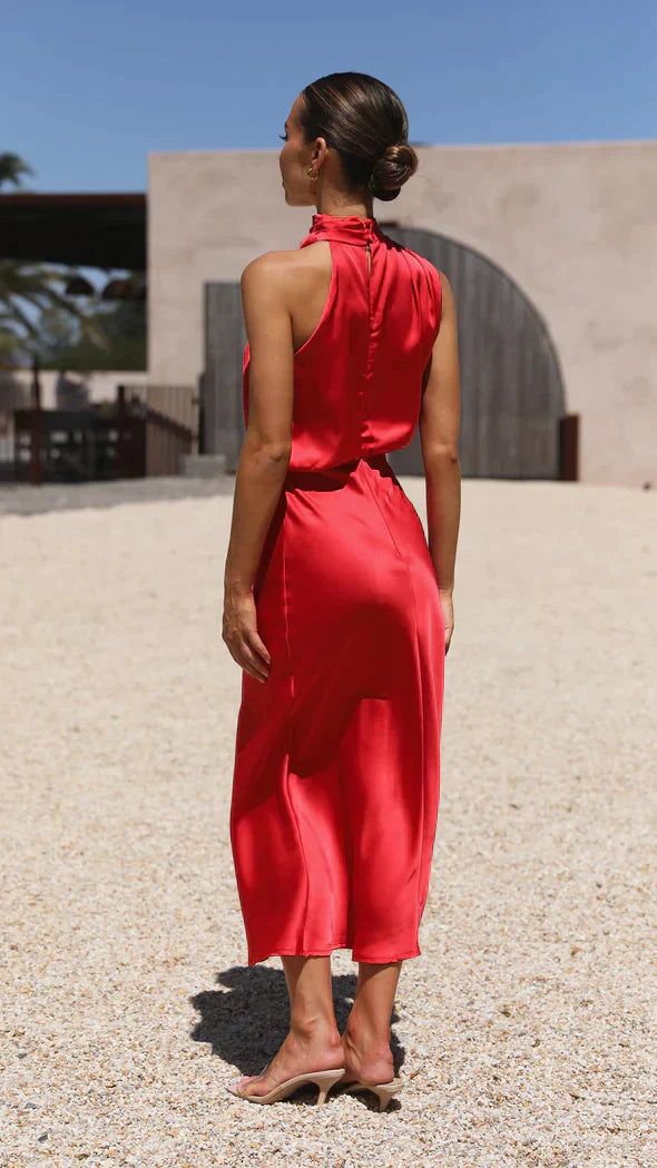 Drune | Glänzendes Maxikleid