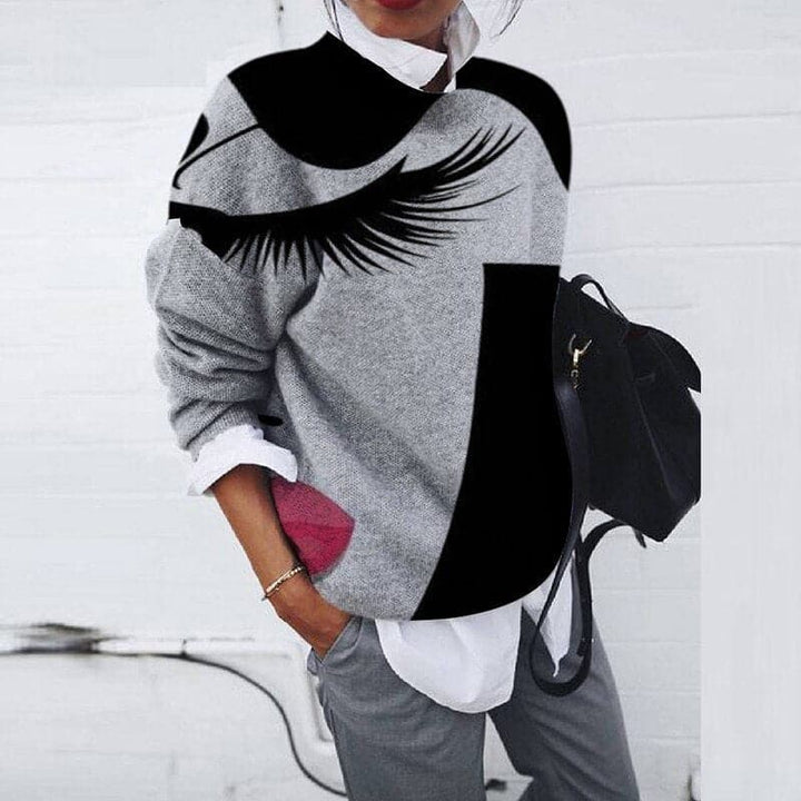 Drune | Sweatshirt - Bequemer Schnitt - Grafikdruck - Langärmliger Rundhalsausschnitt