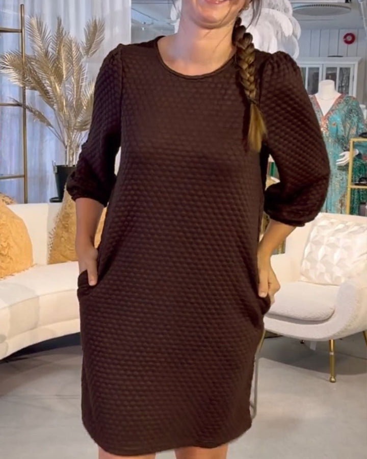 Drune | Klassisches Einfarbiges Kleid