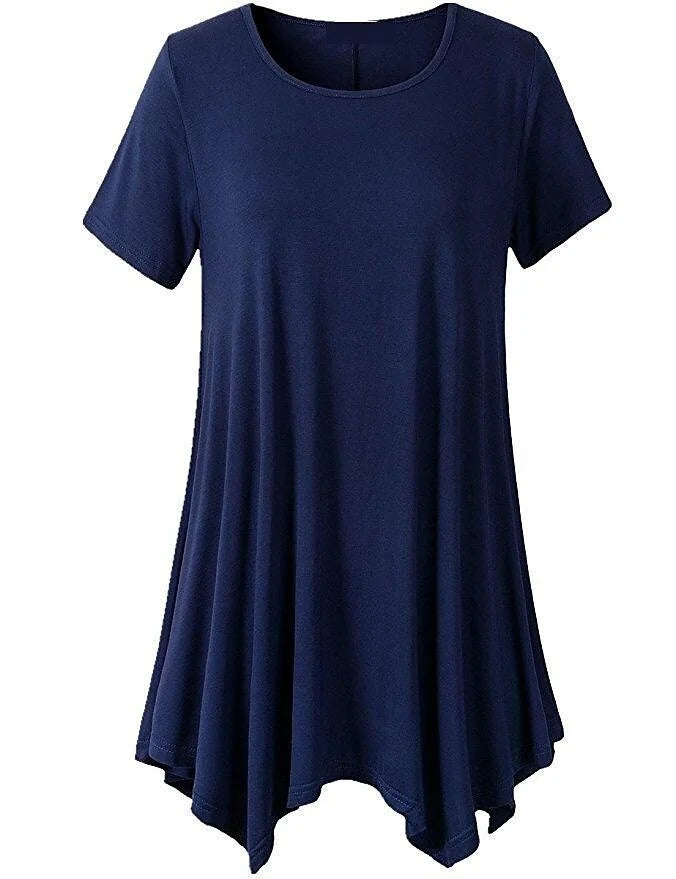 Drune | Sommerliches Loose Fit T-shirt Mit Kurzen Ärmeln