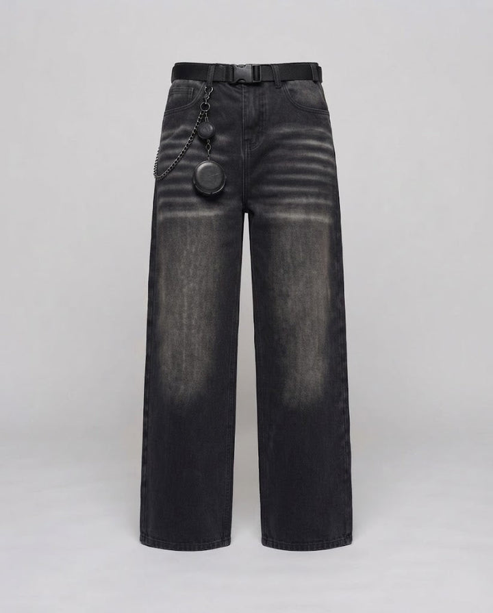 Frauen Weitgeschnittene Jeans mit Extravaganten Applikationen Drune