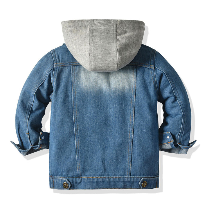 Drune Denim-Jacke mit Kapuze