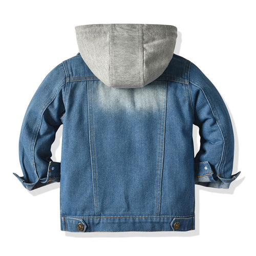 Drune Denim-Jacke mit Kapuze
