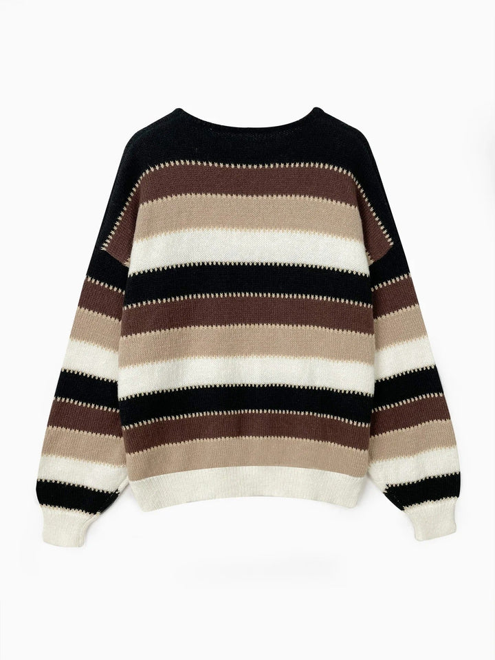 Drune | Gestreifter Strickpullover