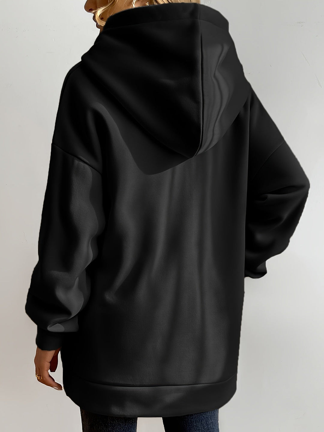 Drune | Comfort - Extrem bequemer langer Zip-Up-Plüsch-Hoodie mit Kapuze für Damen